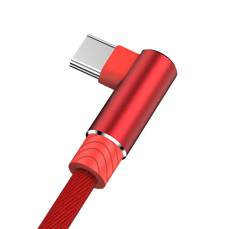 1 м 2 м 3 м 90 градусов данных usb type C быстрое зарядное устройство кабель для samsung S10 S9 Plus Xiaomi Mi 9 8 huawei P30 Pro происхождения длинный провод шнур