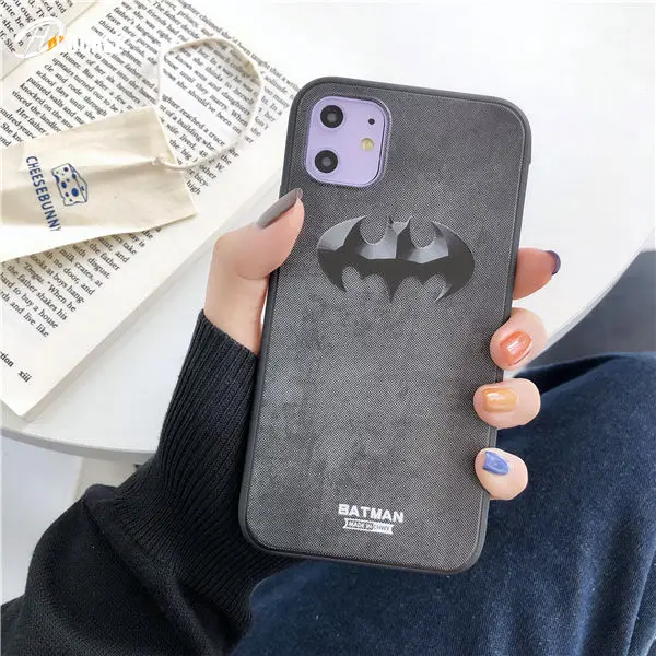 Battman Мягкий ТПУ чехол для iPhone11 pro max XS MAX 7 8 6 6s Plus XR 10X Супермен Бэтмен Marvel чехол для телефона samsung S8 S9 Plus Note8 9 - Цвет: Battman