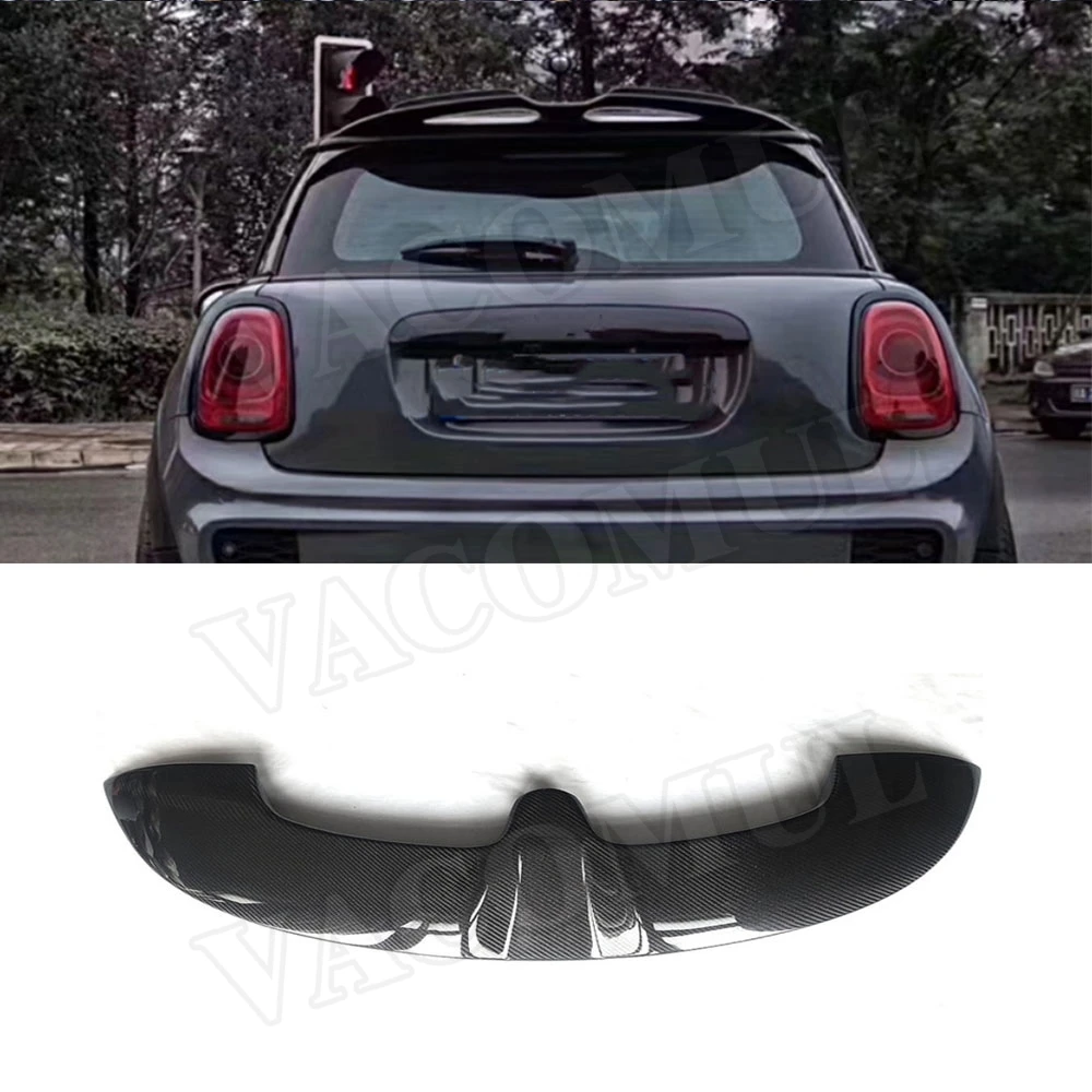 High Quality Carbon Fiber Rear Roof Spoiler Wing Tail Trunk Boot Lip Wing Car Styling for BMW Mini F55 F56 Cooper 2014 - 2016