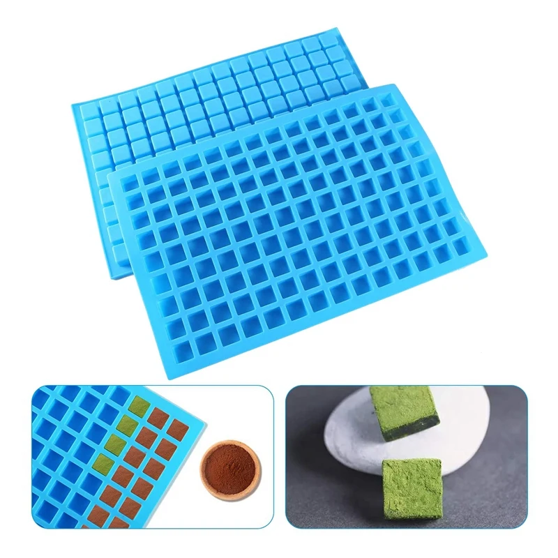 Силиконовые формы для леденцов 2 упаковки 126-полости квадратные шоколадные