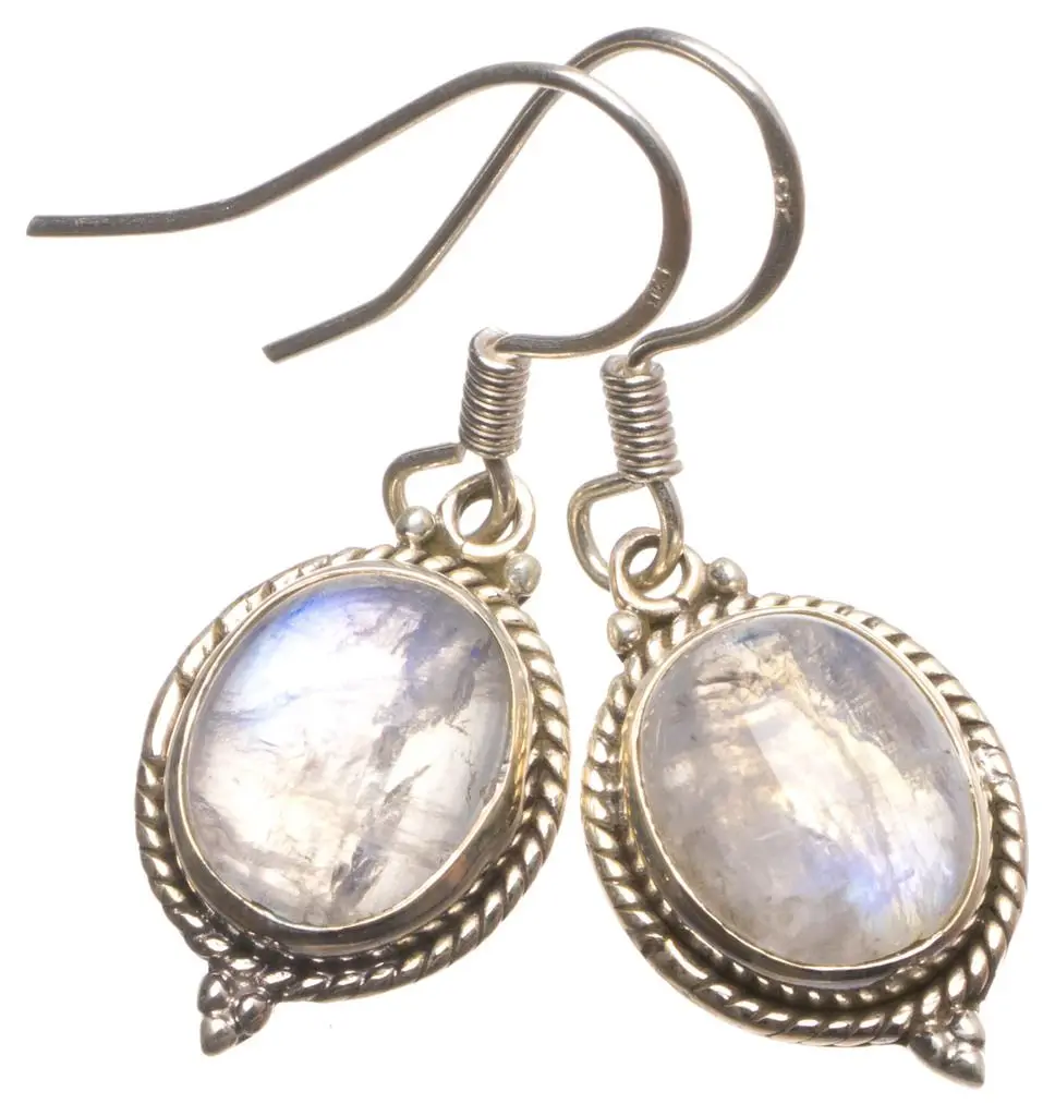 Уникальные серьги из стерлингового серебра 925 пробы ручной работы с натуральным