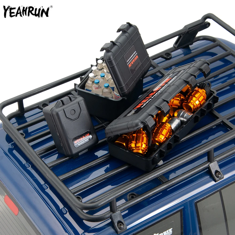 

YEAHRUN Plastic RC Car Mini Storage Box Set For 1/10 Axial SCX10 90046 D90 Traxxas TRX-4 RC Crawler Car Decoration Tools