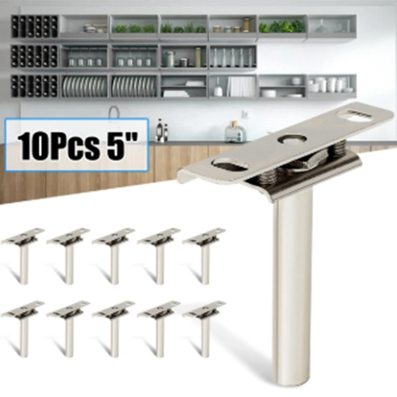 10 шт. сверхмощный инструмент плавающая настенная полка металлический кронштейн 5