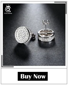 ORSA JEWELS серьги из чистого 925 пробы серебра 0.8ct кубический циркон Звезда Серьги гвоздики для женщин Свадебная вечеринка новые ювелирные изделия SE02