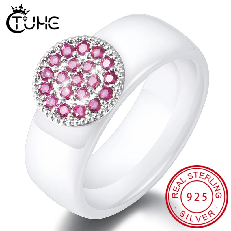 Женское кольцо из серебра 925 пробы с фианитом AAA|Кольца| |