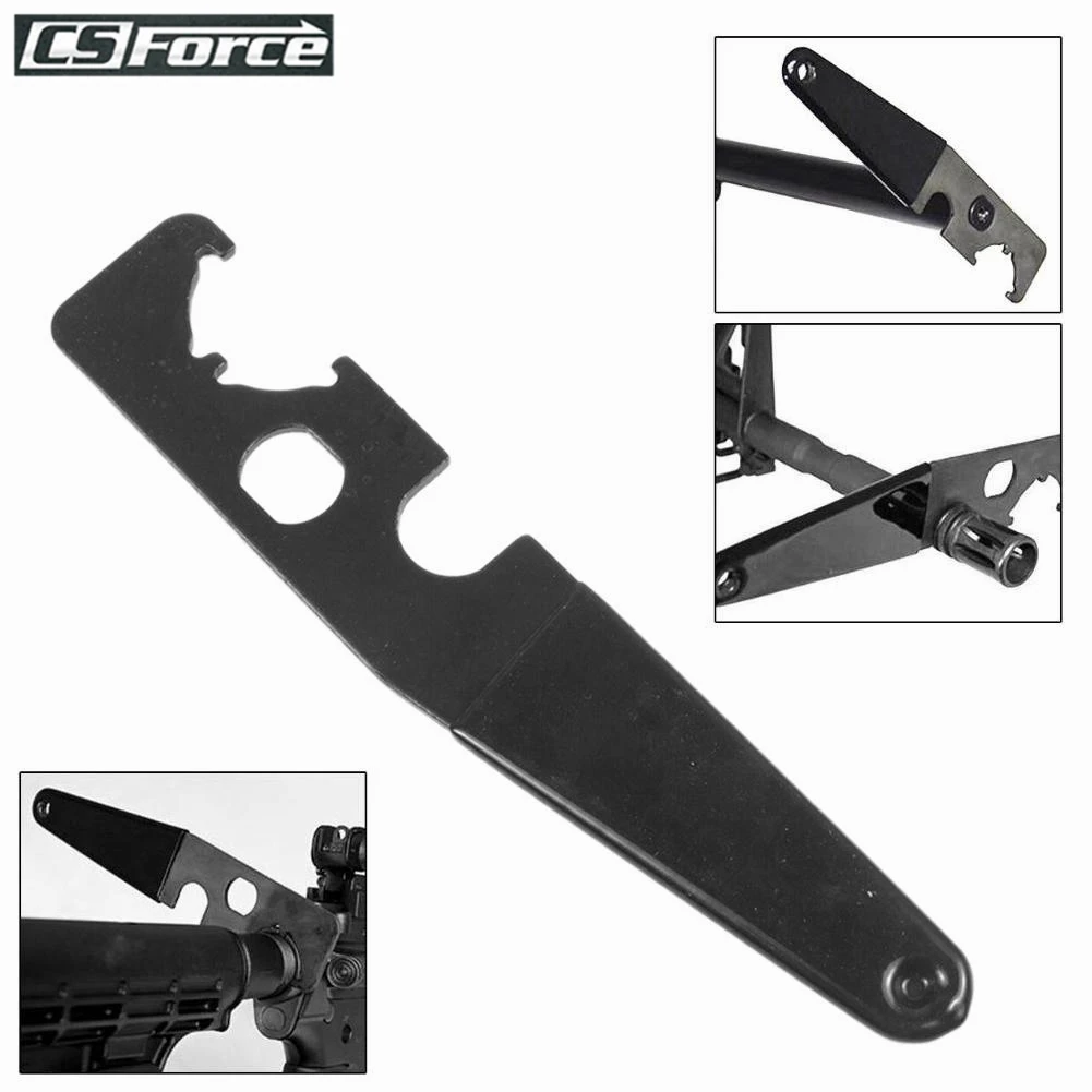 

AR15 Steel Combo Wrench Castle Nut Wrench Barrel Nut Wrench Buttstock Tube Tool Handguard High Hardness With Rubber Handle