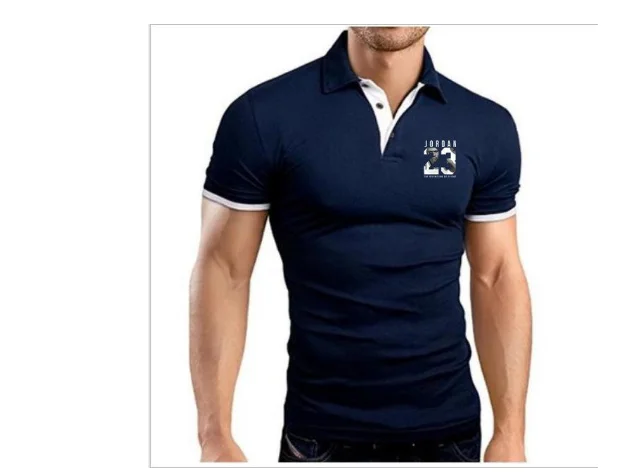 Рубашка поло с принтом Мужская мода строчка мужские рубашки по оптовым ценам