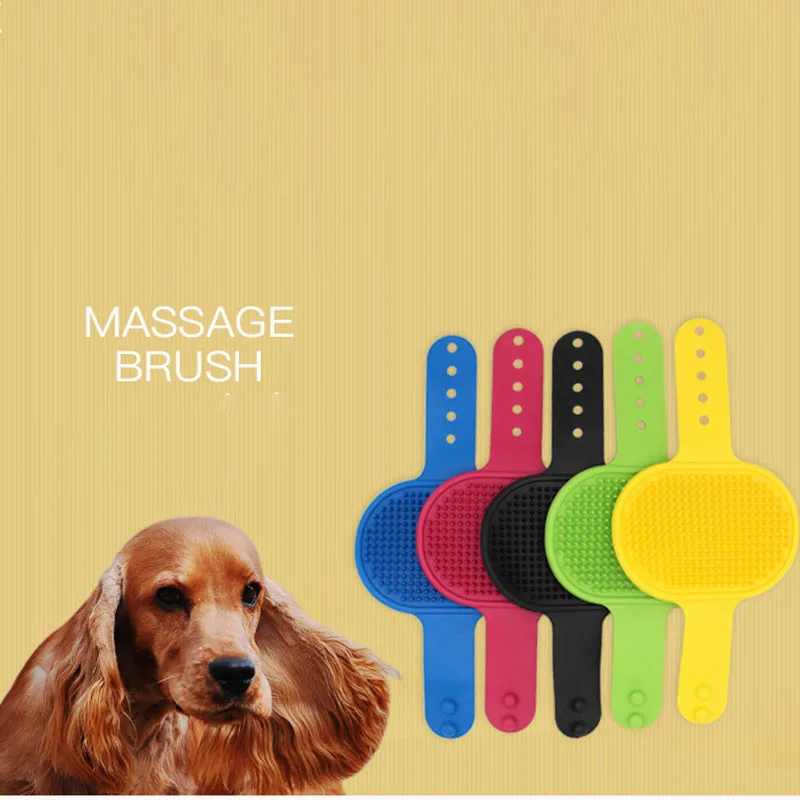 

Dog Cat Brush Massage Hair Remove Pet Comb Bath Rubber Cats Glove Brushes Fur Grooming Kitchen Cleaning Washing Puppy Products