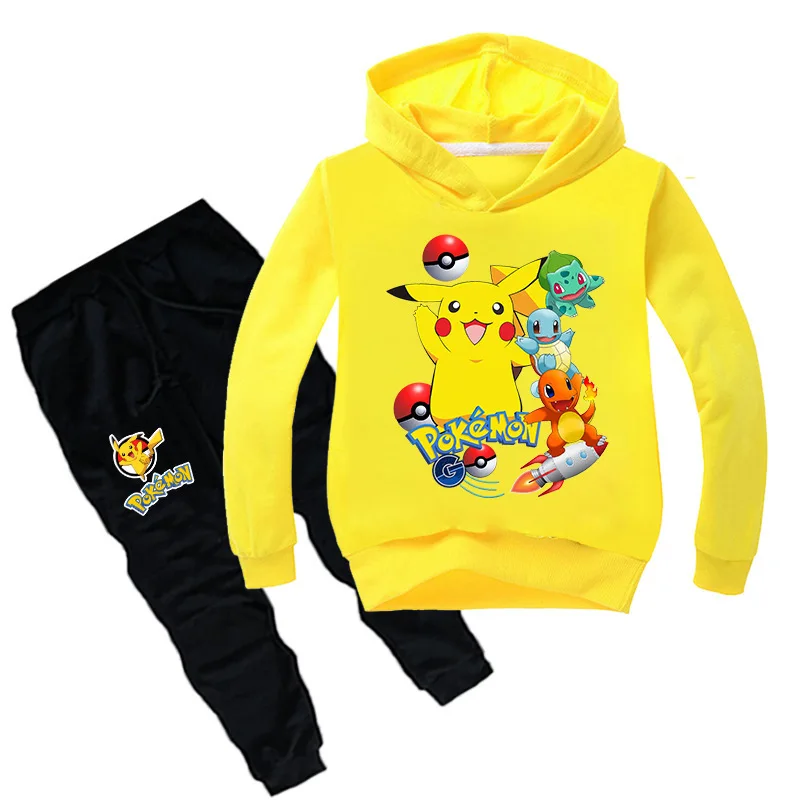 Комплект детской одежды Takara Tomy Pikachu с принтом покемона толстовка длинными