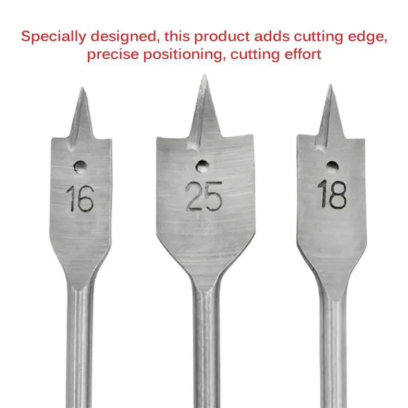 6 шт. Трехточечное деревообрабатывающее плоское Сверло DIY твердое сверло Набор