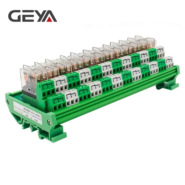 

GEYA 2NG2R 12 Channel Omron Relay Module 2NO 2NC 12VDC 24VDC DPDT Relay PCB BOARD