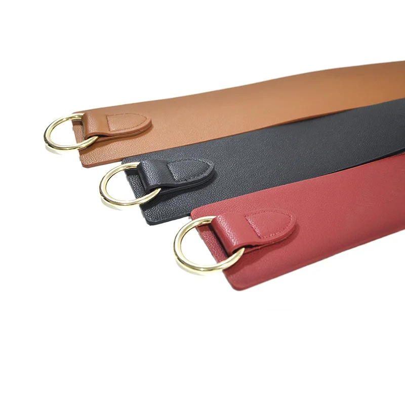 

New Black Wide Corset leather Belt Female Tie Obi Waistband thin brown Bow leisure Belts for Women Wedding Dress Waistband lady