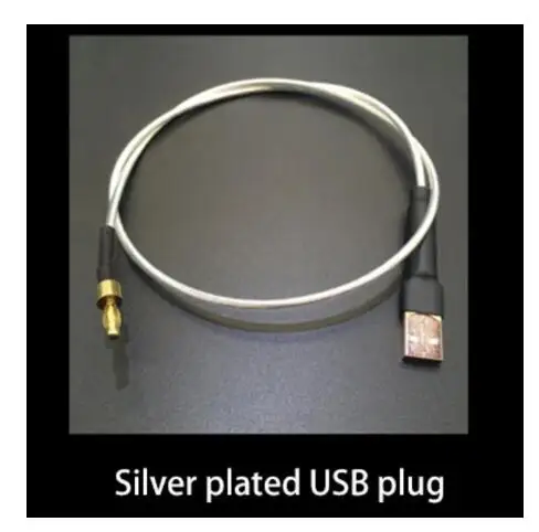 plated usb plug Lusya Box one HiFi аудио GND усилитель декодер динамик аудио заземление коробка тюнинговая коробка очиститель мощности электронный черное отверстие - Цвет: plated usb plug