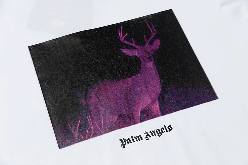 

Palm angels Popular fashion all-match simple cute deer print T-shirt