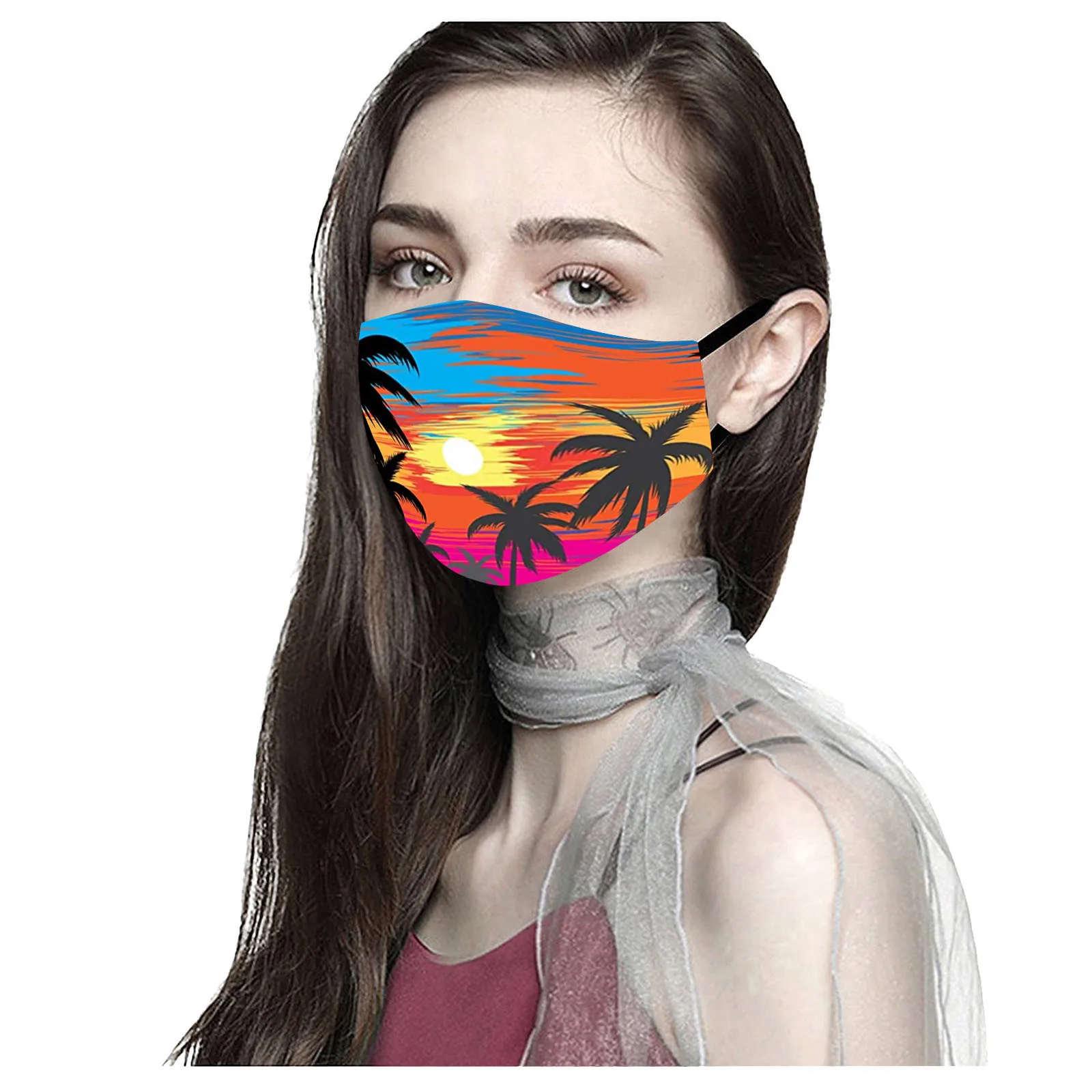 

5pcs Adult Mascarillas Women And Man Butterfly Print Masks Face Masks Reusable Masks For Dust Outdoors Sports Mouth Cover R1