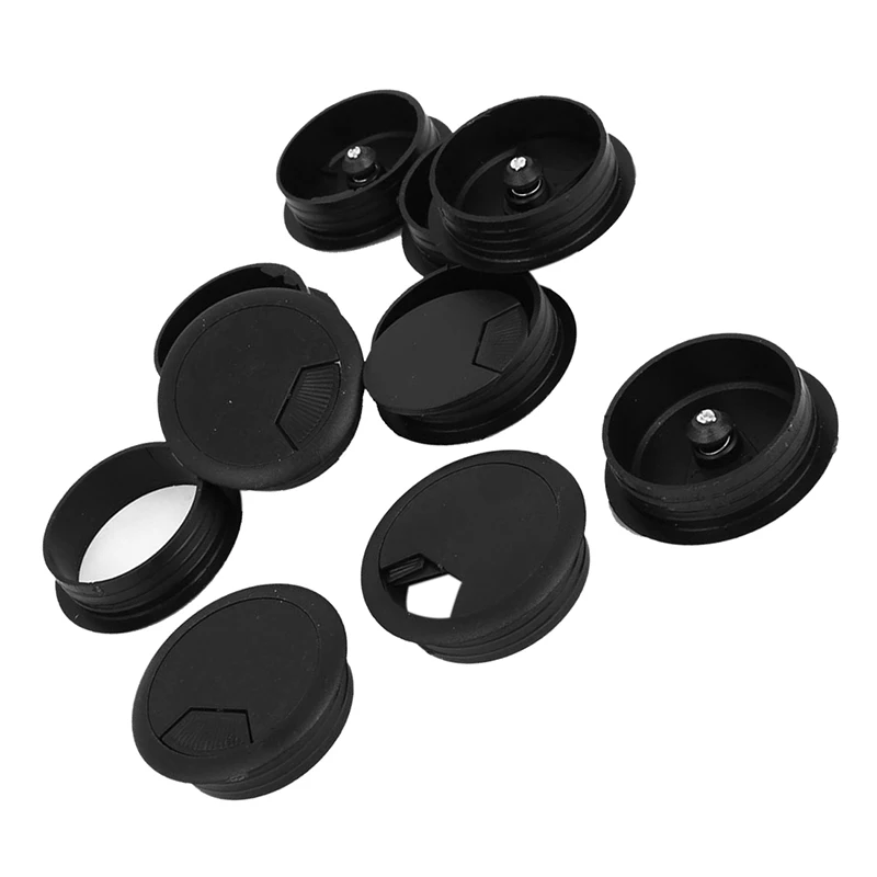 10 шт. круглый пластиковый Настольный держатель для кабелей отверстие втулки