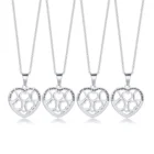 2021 модное ожерелье из титановой стали в форме сердца из нержавеющей стали, подвеска в виде сердца с коррозией, подходит для женщин