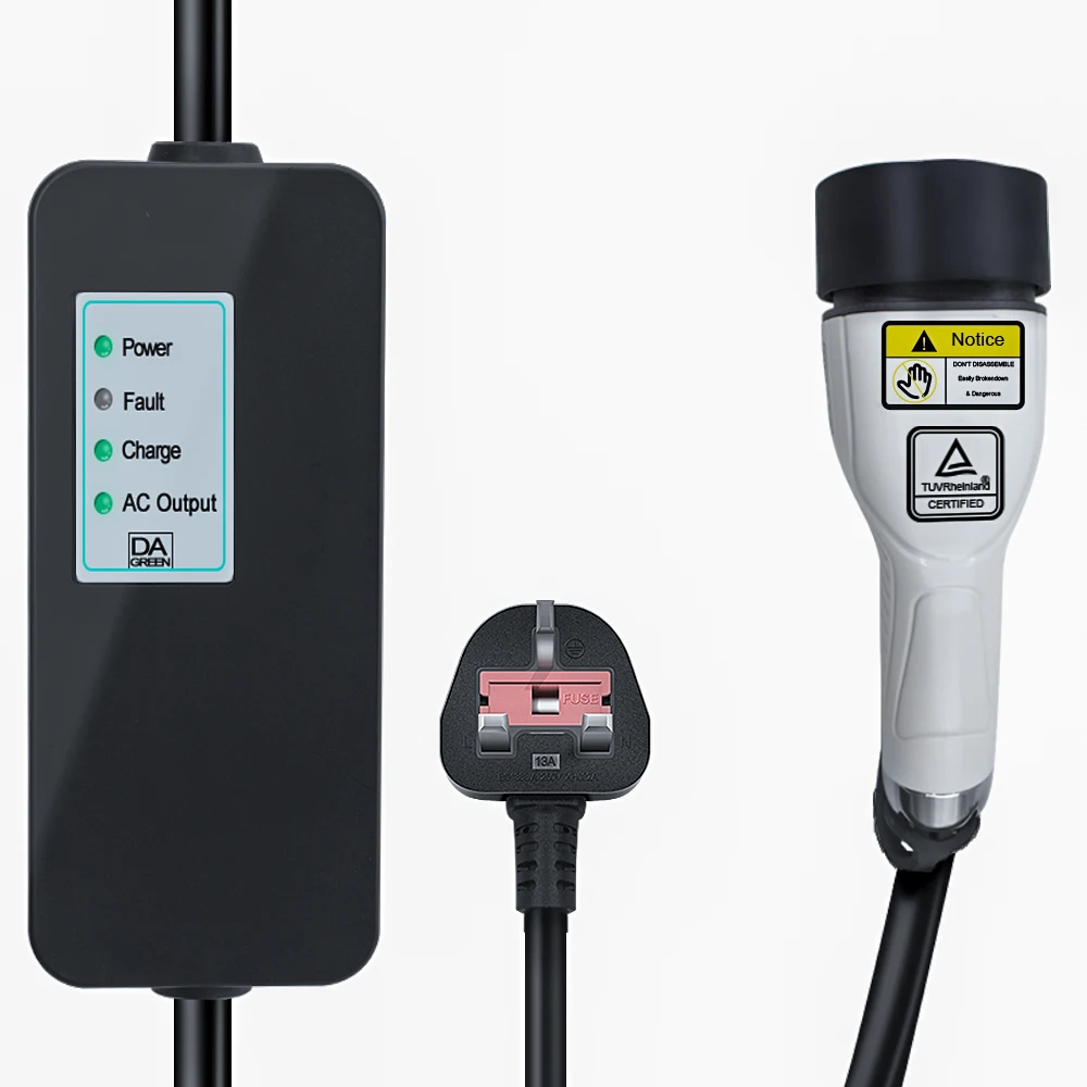 

8A Type 2 with UK Plug EV Charger for Electric Car