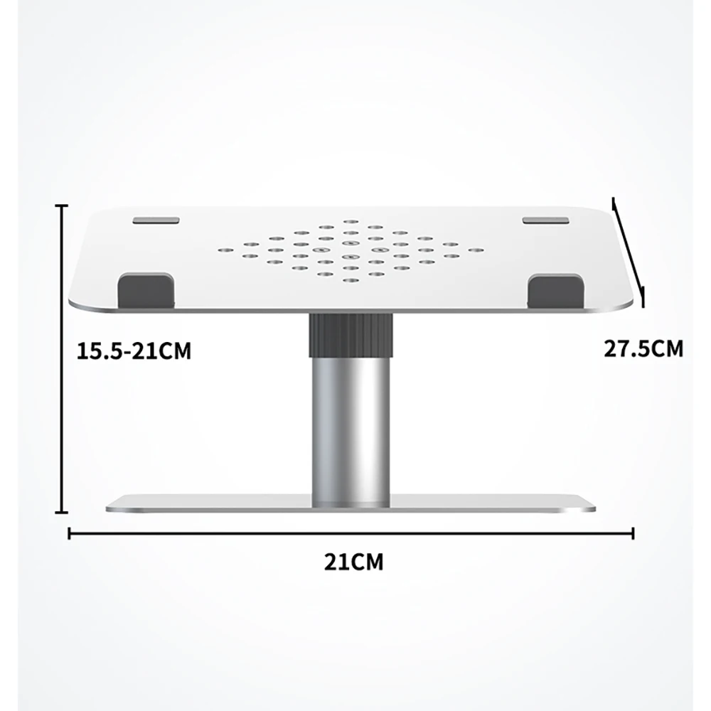 

Laptop Stand Aluminum Alloy Rotate Adjustable Computer Support Base Lifting Cooling Riser Holder For 11-17 Inch Notebook