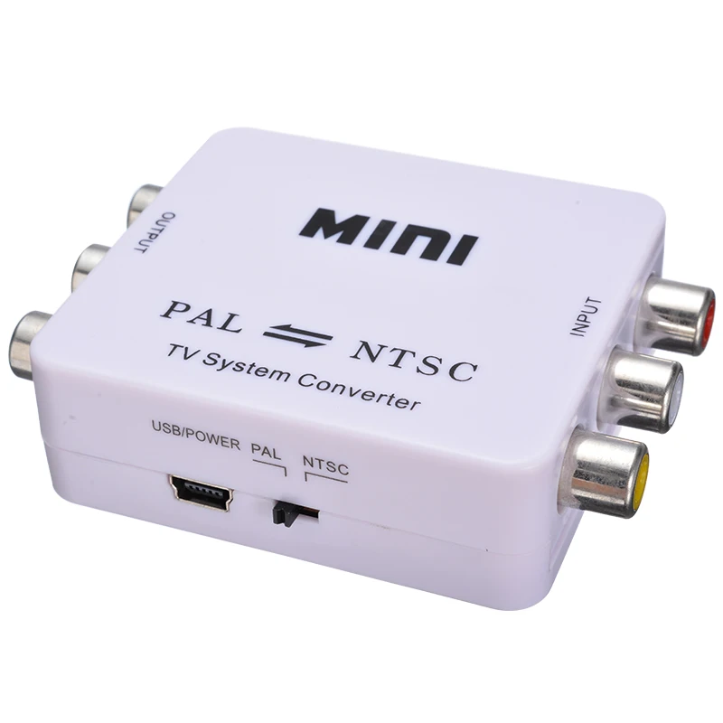 Двухсторонний ТВ конвертер Mini PAL NTSC переключатель в композитные