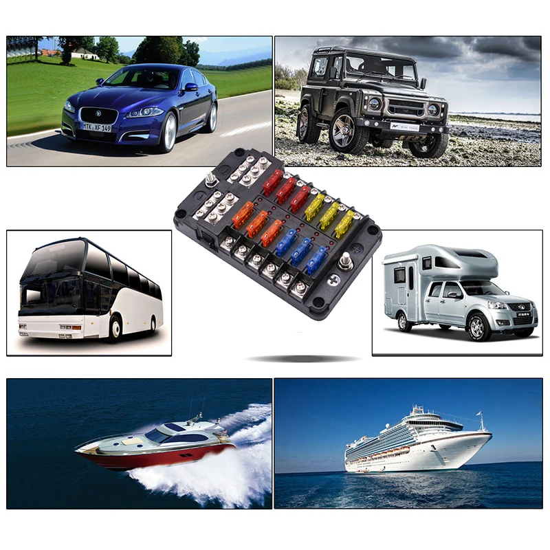 Обновлено 12 блок предохранителей держатель Пластик крышки Твин Вход лезвие со