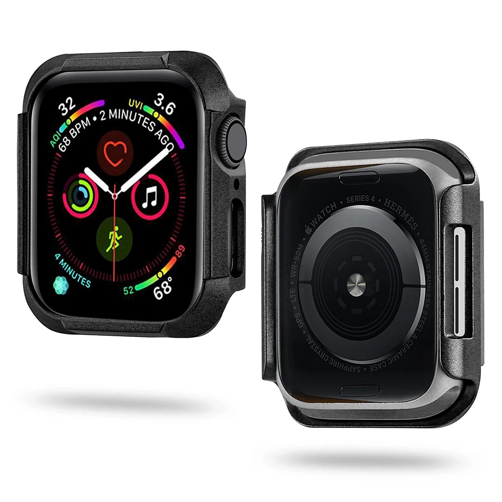 Чехол из поликарбоната для Apple Watch 4, 40 мм, 44 мм, защитный чехол для iWatch 5, 40, 44 мм, бампер для часов, Жесткая Броня, защитная рамка, серия 4