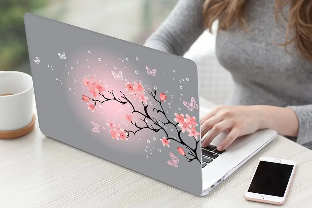 Цветочный чехол для ноутбука MacBook Air 13 A1466 A1932 Pro 13 15 16 дюймов Сенсорная панель A2141 a2159 пластиковый жесткий чехол Keybaord