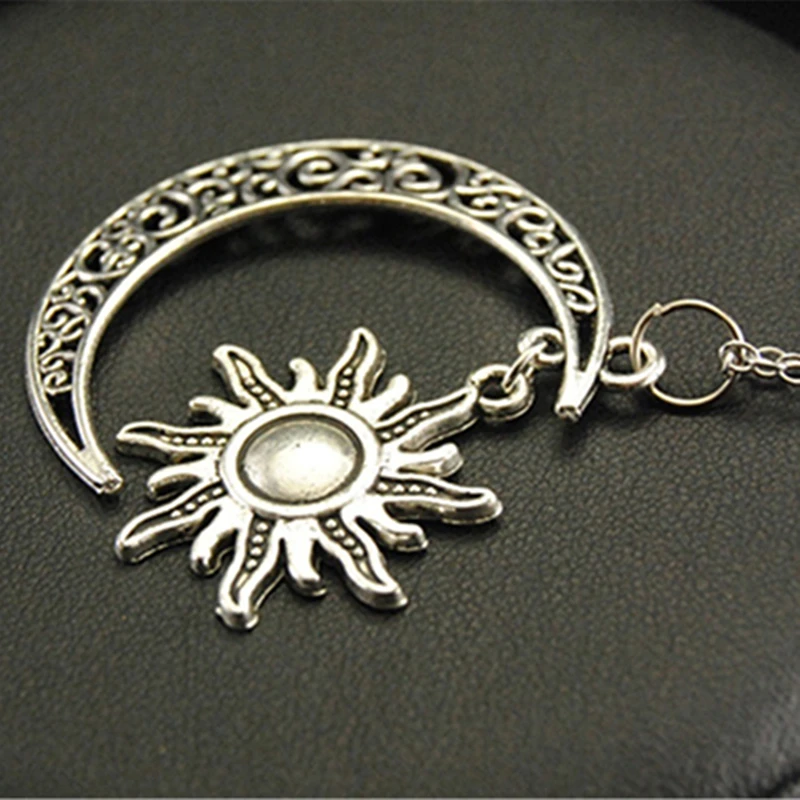 В винтажном стиле с изображением солнца Луны цепочка подвеской из сплава цепи