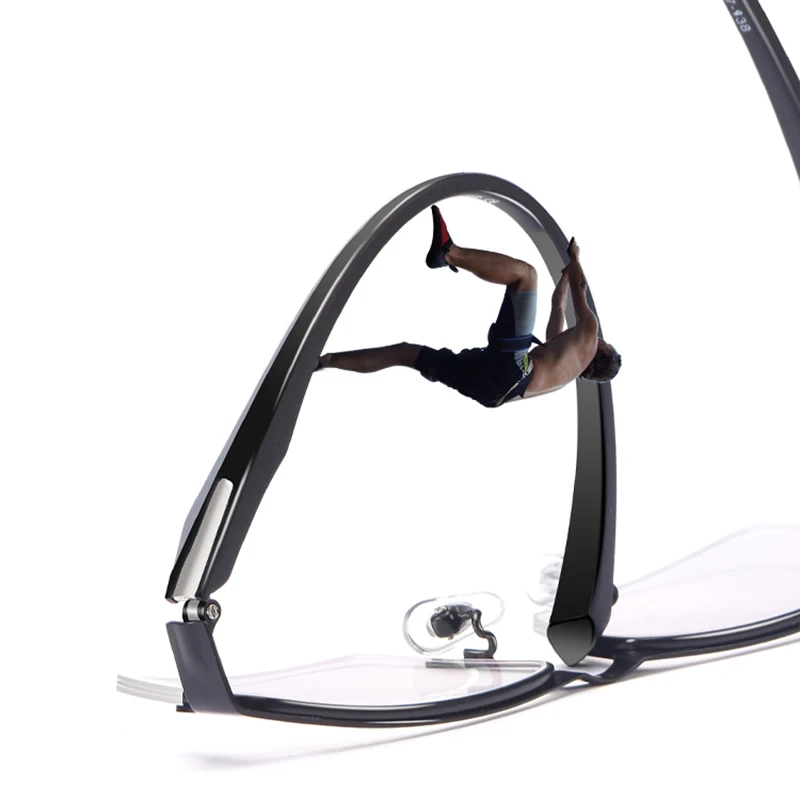 Мужской титановый сплав оправа для очков мужских гибкие дужки ноги IP