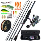 Полный набор для рыбалки, 5 секций, удилище для приманки 1,8-2,4 м, 13 + 1 подшипников