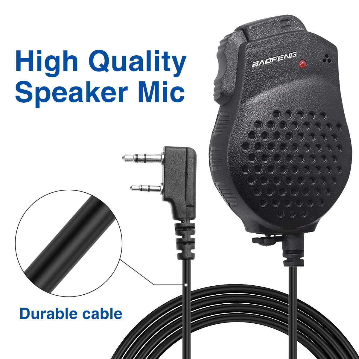 Baofeng UV-82 2 Dual PTT Динамик микрофон для UV-82Plus GT-5TP Портативный РАДИОТЕЛЕФОНА Walkie Talkie