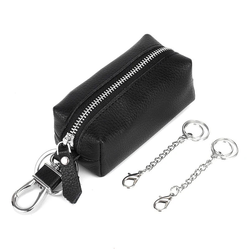 20PCS/LOT Genuine Leather Car Key Wallets Housekeeper Organizer Keys Case Money Bag