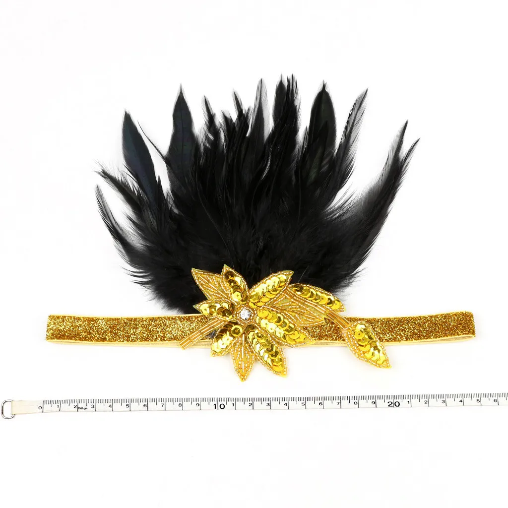 

Hair Accessories Women's Elegant Hat Strap Flower Feather Party Hat Hair Clip Headband Accessory
