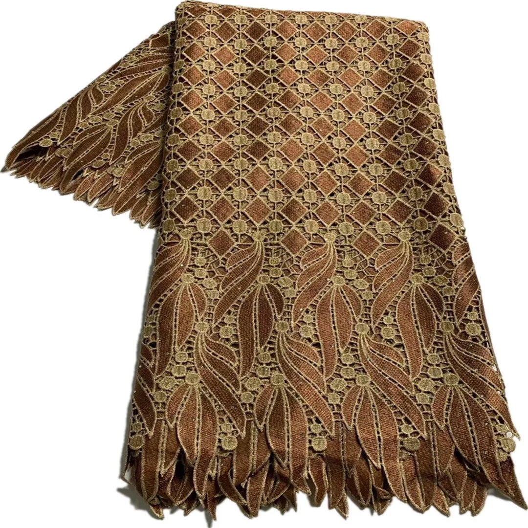 Синий цвет африканский гипюр кружевная ткань 2021 высокое качество нигерийская