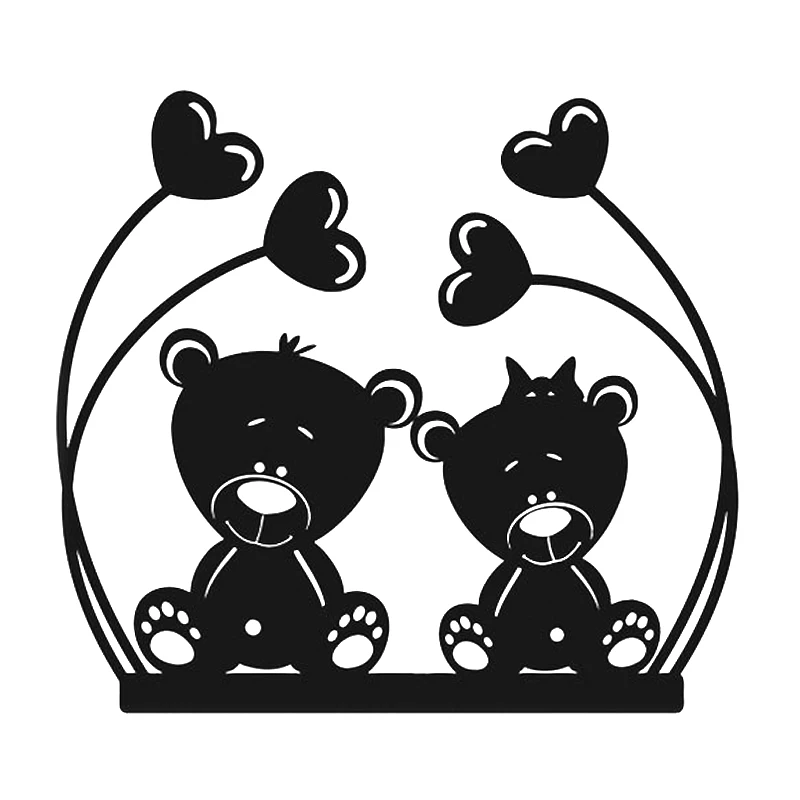Виниловые украшения для стен в виде мишки тедди наклейки детской спальни детские