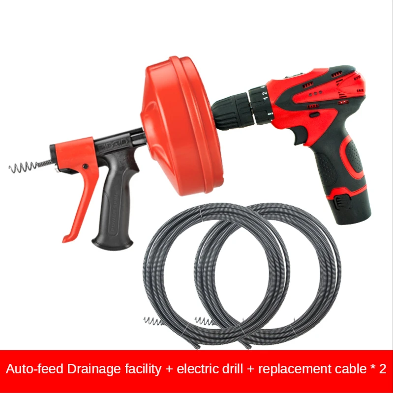 

Electric Toilet Dredge Machine Sewer Artifact Home Kitchen Toilet Water Plugging Tool Pipe Cleaner Drain Cleaning Machine