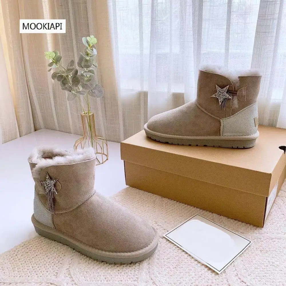 2019 г. Женская обувь высокого качества в европейском стиле Натуральная овечья