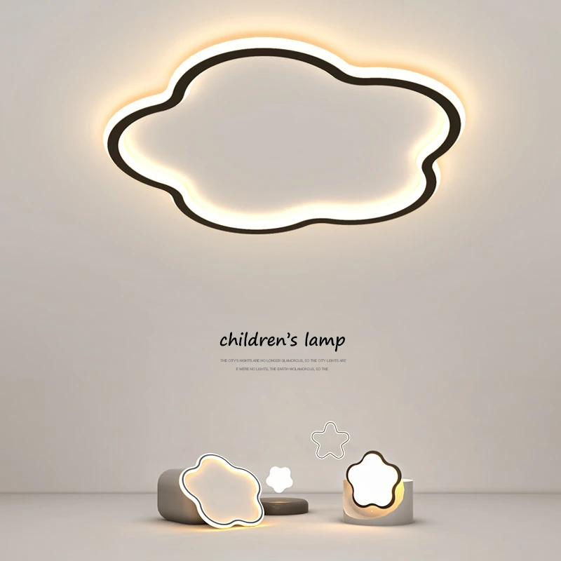 Современный светодиодный потолочный светильник с романтическими цветами