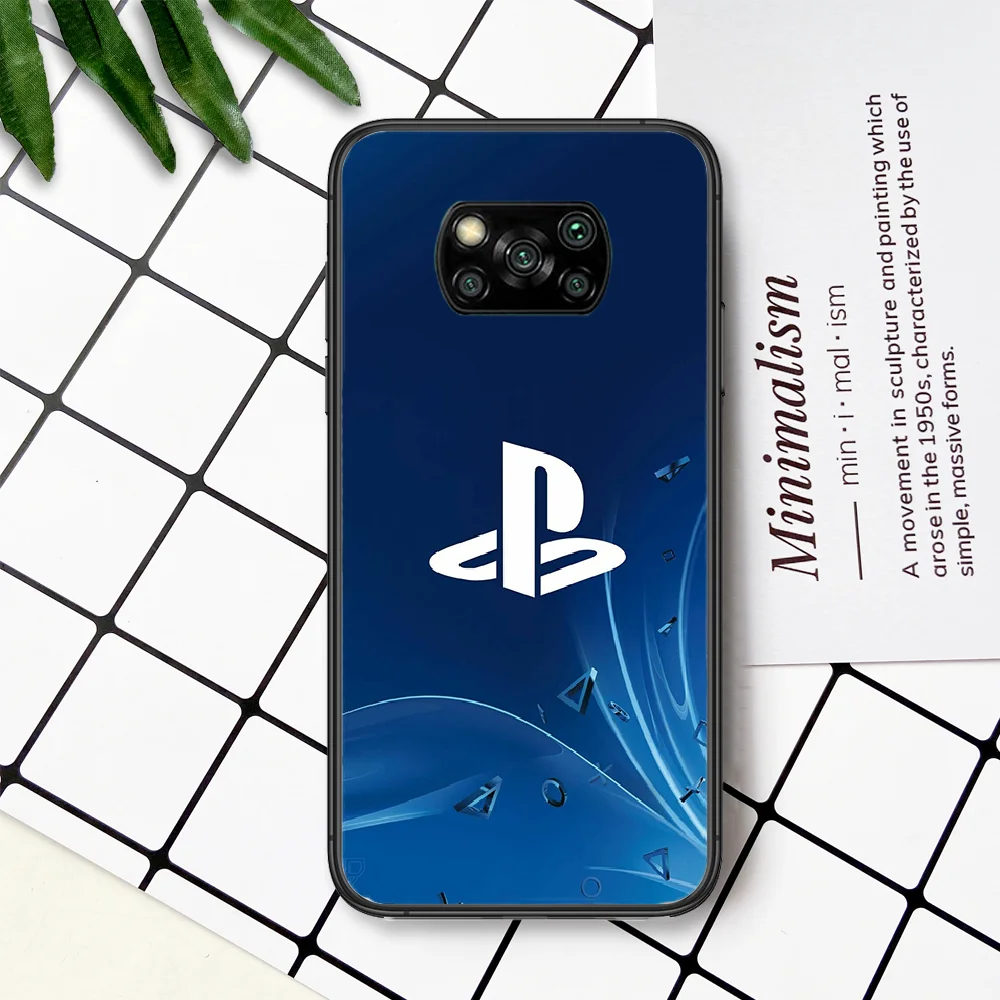 

Hot Game Console Playstation PS5 Phone Case For Xiaomi Mi Note 10 A3 9 MAX 3 A2 8 9 Lite Pro Ultra black Cover Soft Coque Luxury