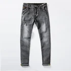 Мужские джинсы, весна-осень, деловые повседневные облегающие прямые джинсы, Стрейчевые джинсы, брюки, Классические ковбойские джинсы 38