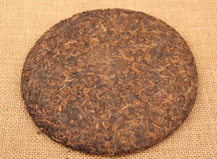 Pu-erh 2014 de brotes dorados, 357g, pastel cocido, Cha, Shu-5