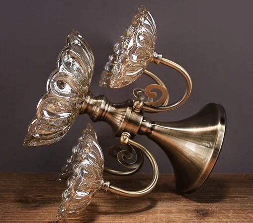 Винтажный двухярусный стеклянный сервировочный поднос декоративная