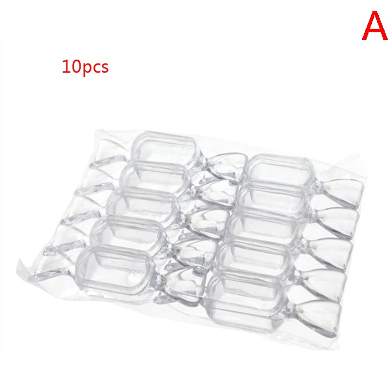 

10Pcs Pinkycolor Mini Plastic Transparent Candy Box Candy-shaped Storage Container DIY Wedding Supplies
