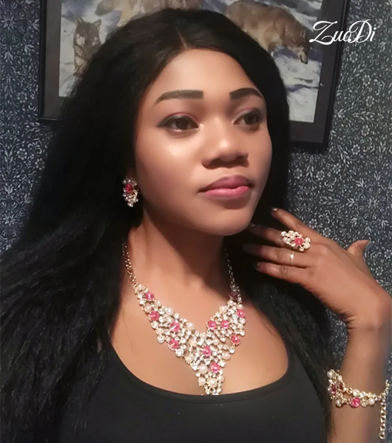 

ZuoDi nigerian Women Wedding jewelry set Exquisite Dubai Gold bridal Jewelry Set African Beads Costume Jewelry Set Wholesale