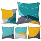 Fuwatacchi нерегулярные линии Печать Подушка Чехол для подушки с геометрическим рисунком для дом, автомобиль, диван декоративная квадратная Подушка Чехол