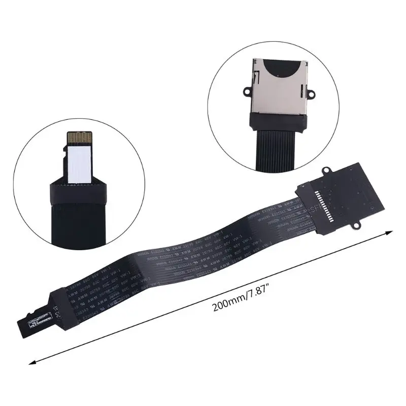 

2021 New SD card Female to TF Male ( SD to SD , TF to TF )Flexible Memory Card Extension cable Extender Adapter reader Cord