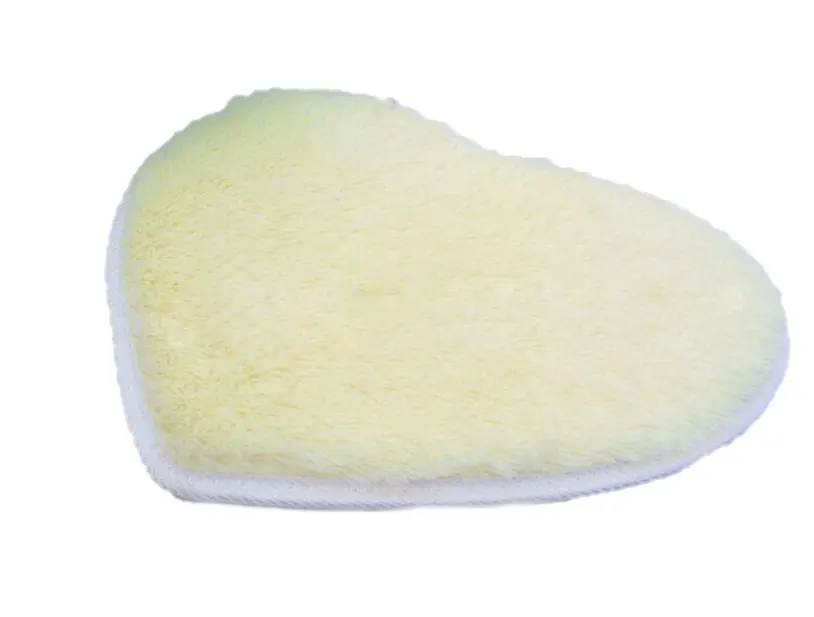 Нескользящий дверной коврик однотонный ковер в форме сердца для кухни гостиной