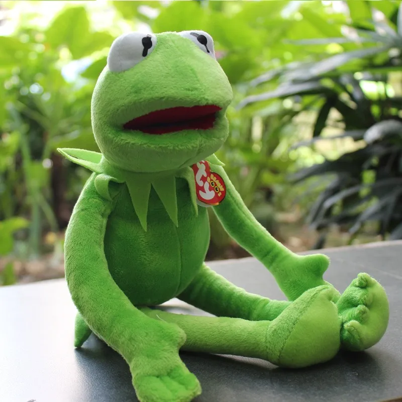 40 см плюшевые лягушки Кермит Улица Сезам куклы Muppet шоу игрушки День рождения