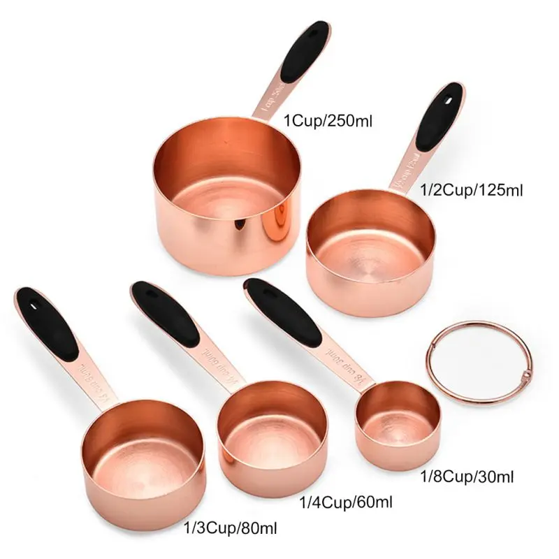 

5pcs Kitchen Measuring Spoons Stainless Steel Measuring Spoons And Measuring Cups Cake Baking Cooking Tools Kitchen Gadgets