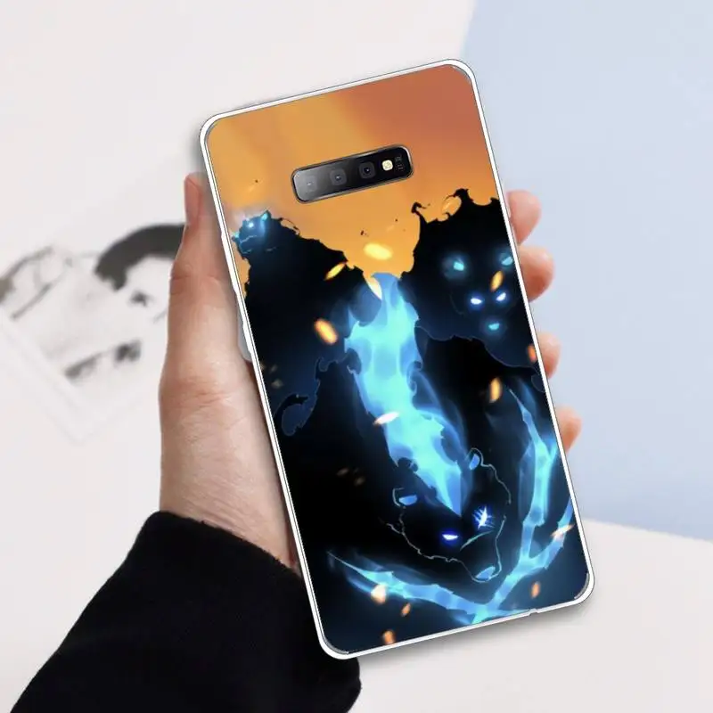 

Jaoan anime solo leveling Phone Case Transparent For Samsung Galaxy A 71 21s S note 8 9 10 plus 20 ultra